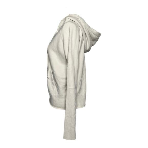 Nili Lotan Fletcher Lace Up Hoodie in Eggshell Size XS - Picture 3 of 14
